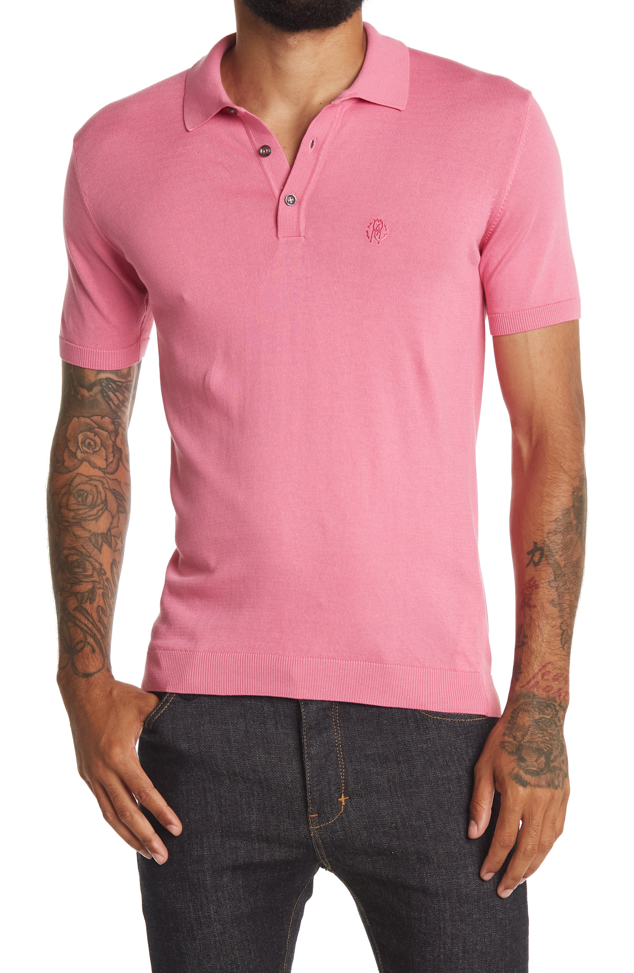 Dark pink polo Clearance