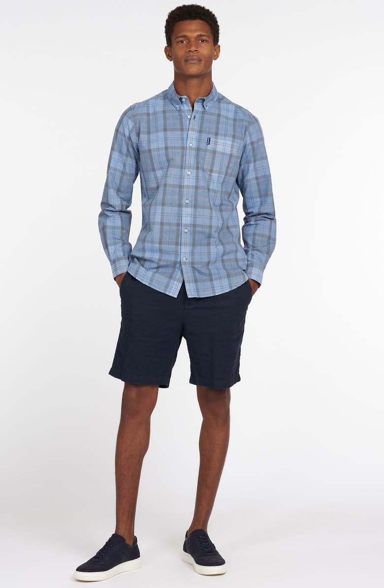 Barbour Tailored Fit Tartan Button-Down Shirt, Alternate, color,
