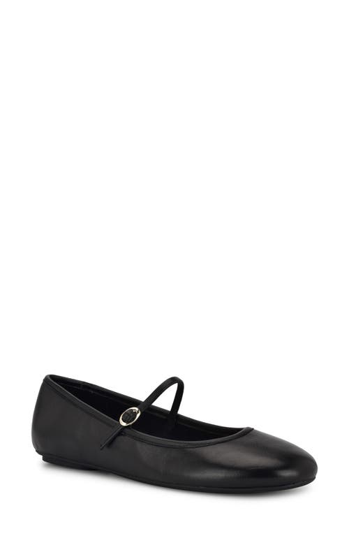 Shop Nine West Classik Mary Jane Flat In Black