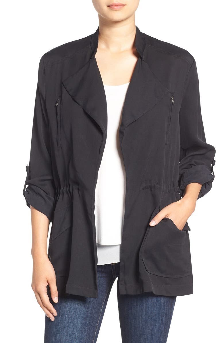 cupcakes and cashmere 'Alexander' Drape Front Jacket | Nordstrom