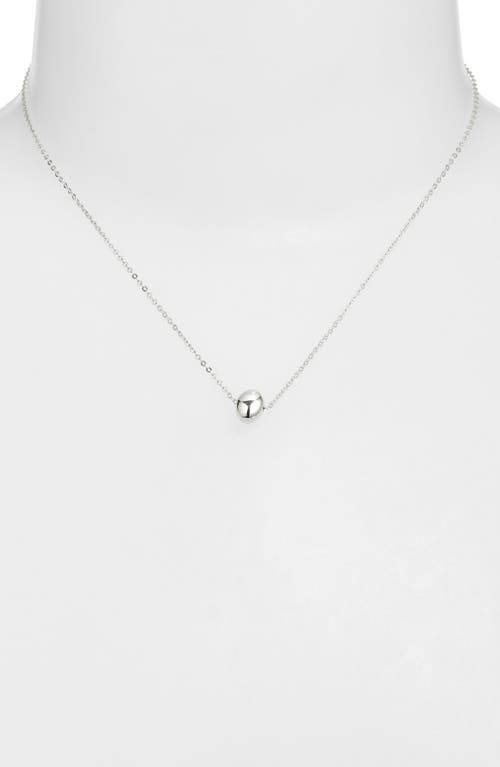 Shop Nordstrom Demi Fine Orb Pendant Necklace In Sterling Silver Plated