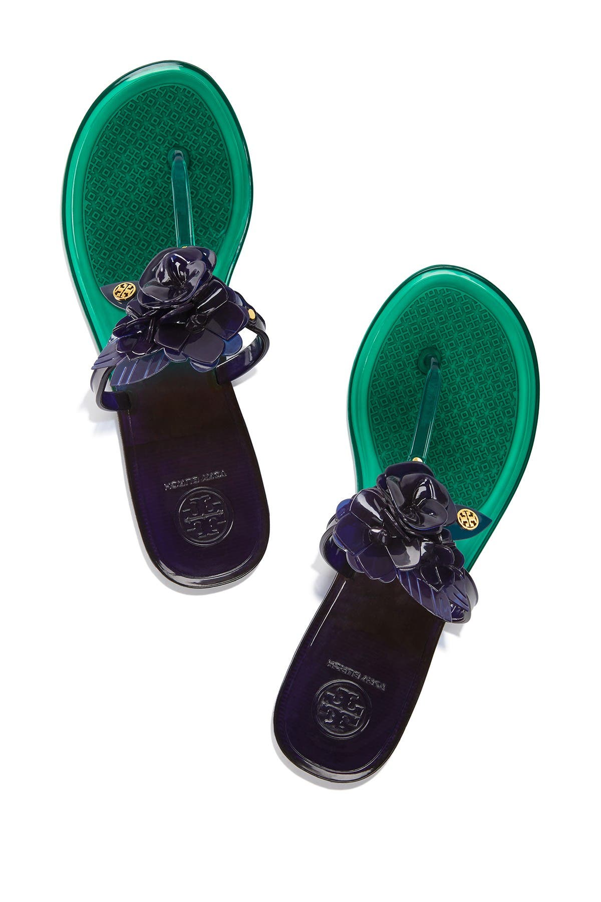 tory burch blossom jelly sandals