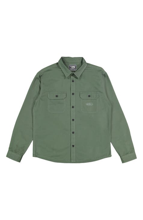 Mikey Cotton Twill Button-Up Shirt