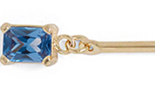 Shop Lady Grey Osian Y-necklace In Gold/blue Zircon