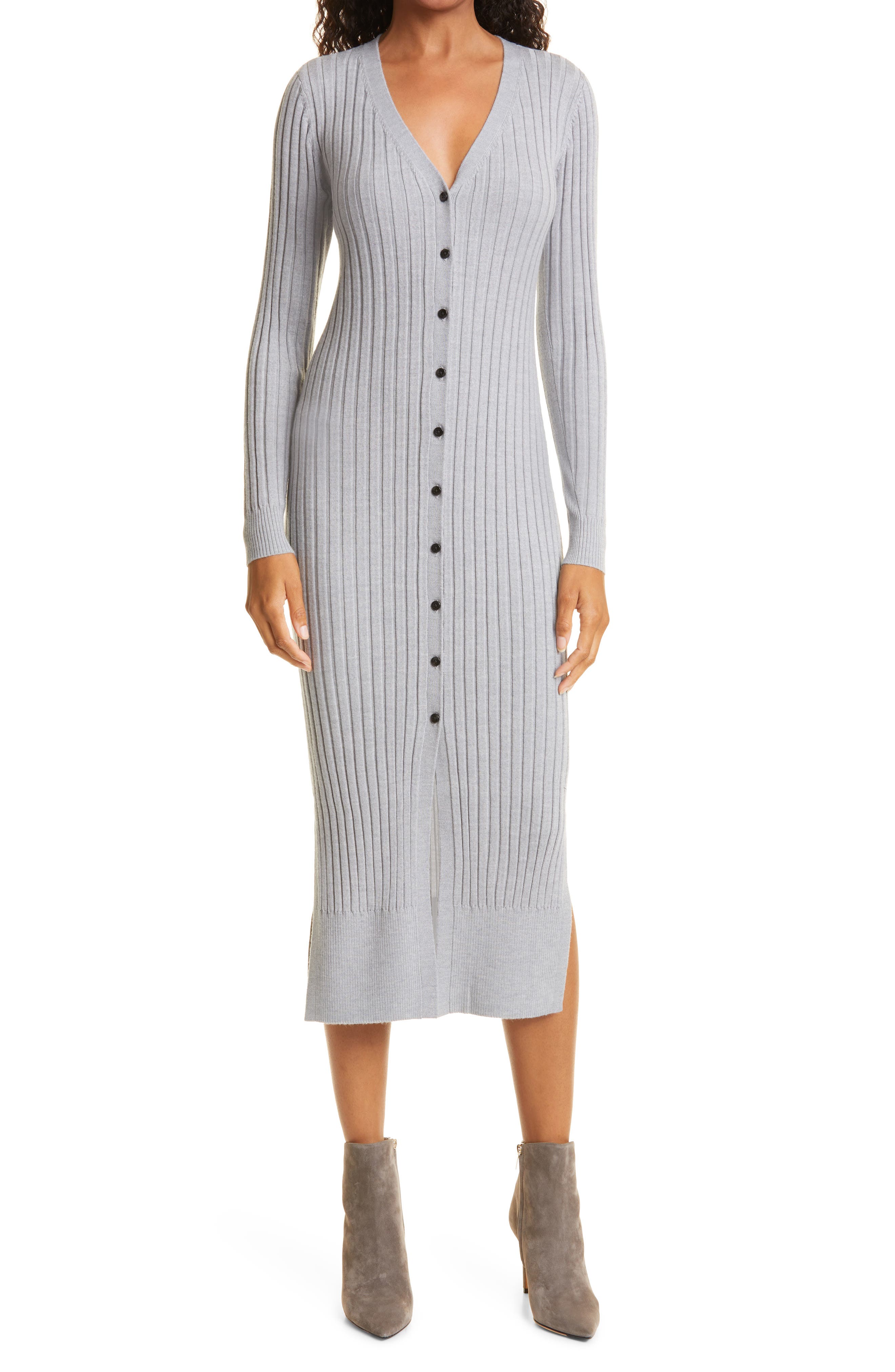 club monaco ribbed sweater dress