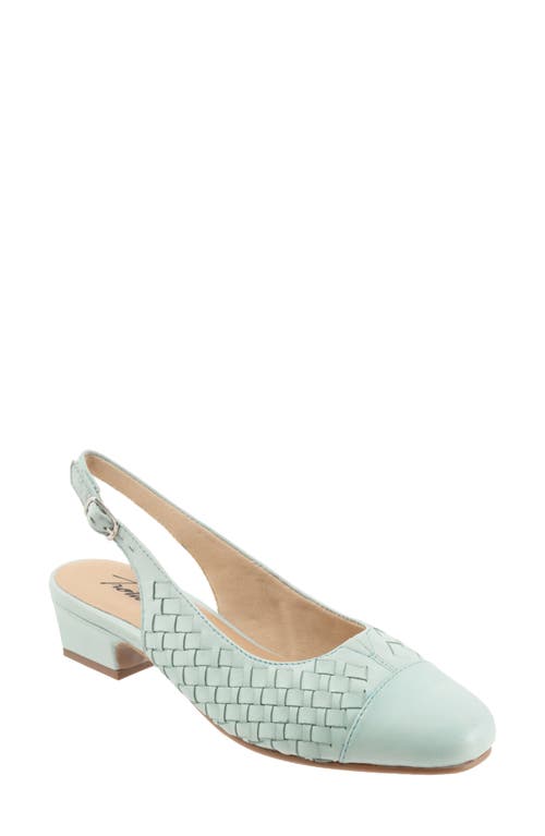 Trotters Dea Woven Slingback Pump Mint at Nordstrom,