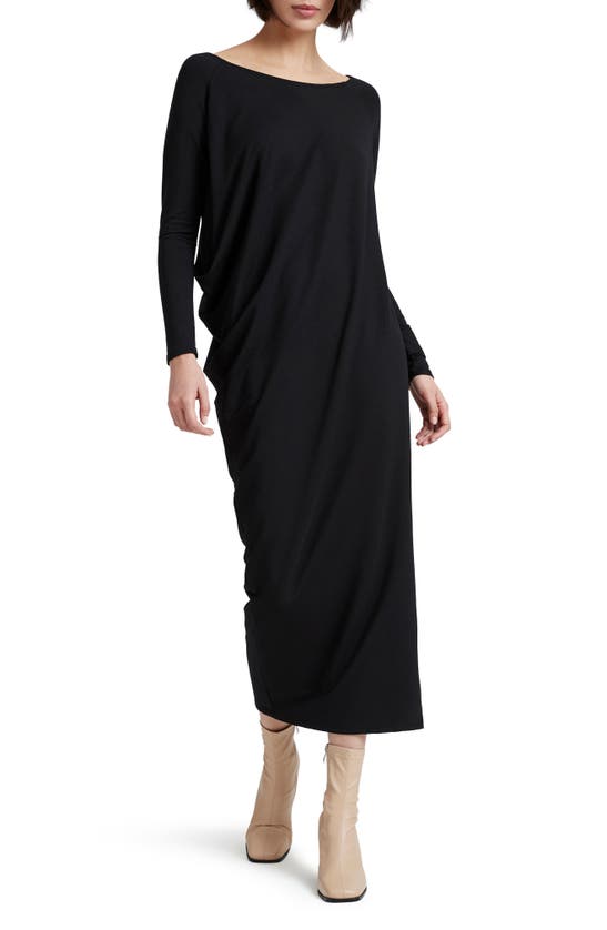 Marcella Kensington Long Sleeve Dress In Black
