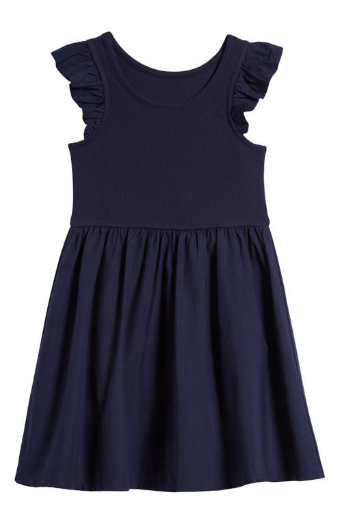 Nordstrom Kids' Flutter Sleeve Cotton Dress at Nordstrom,