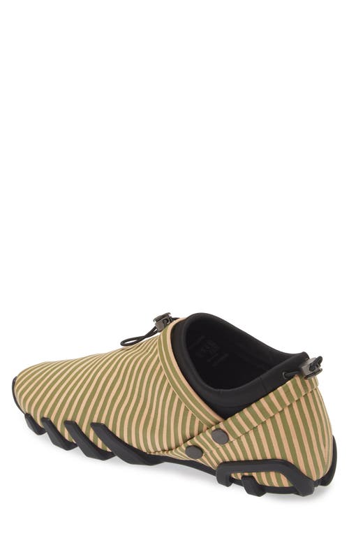 Shop Ecco.kollektive At.kollektive X Kiko Kostadinov Saida Stripe Shoe In Beach Sand/turtle Green 91268