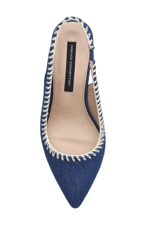 French Connection Women's Quinn Slingback Sandal In Denim