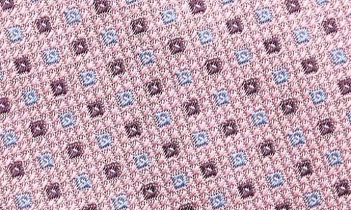 Shop Duchamp Micro Neat Silk Tie In Pink