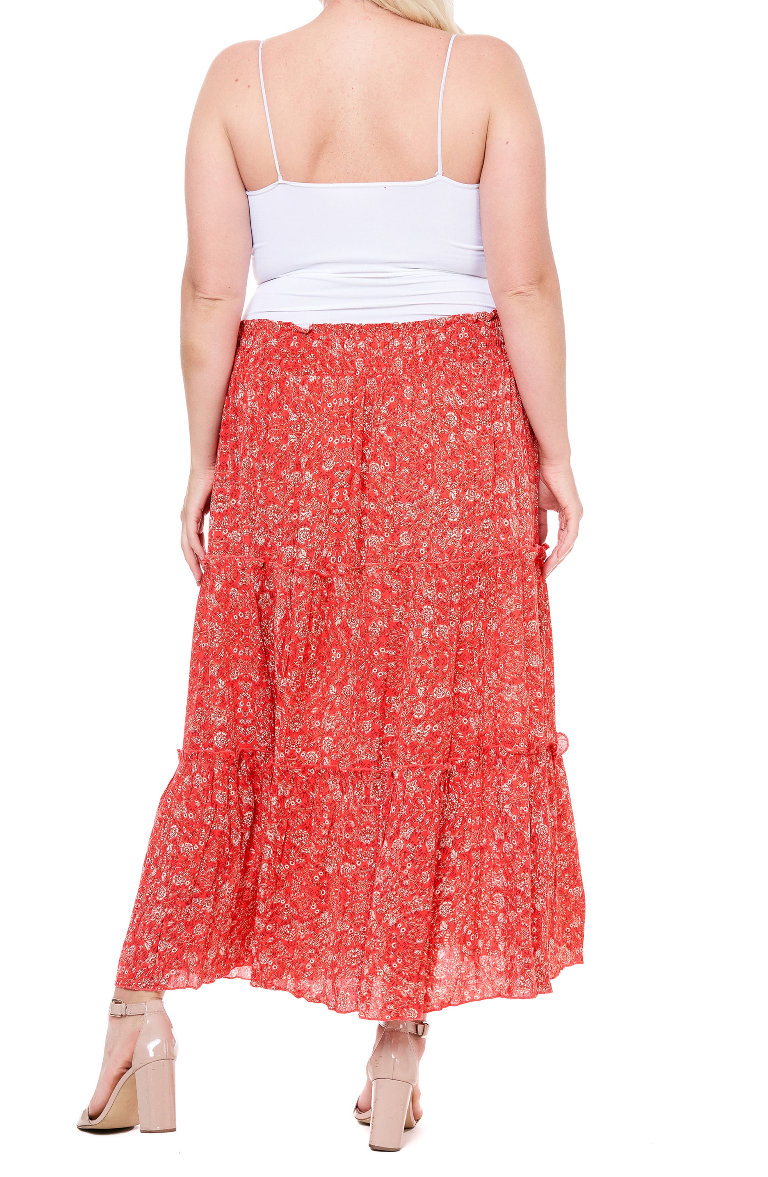 Single Thread Tiered Maxi Skirt 
