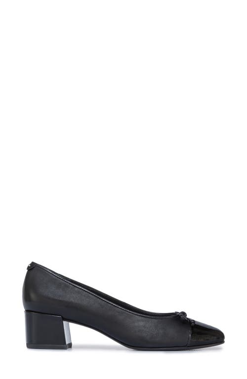 Shop Bernardo Footwear Marisol Cap Toe Pump In Black/black