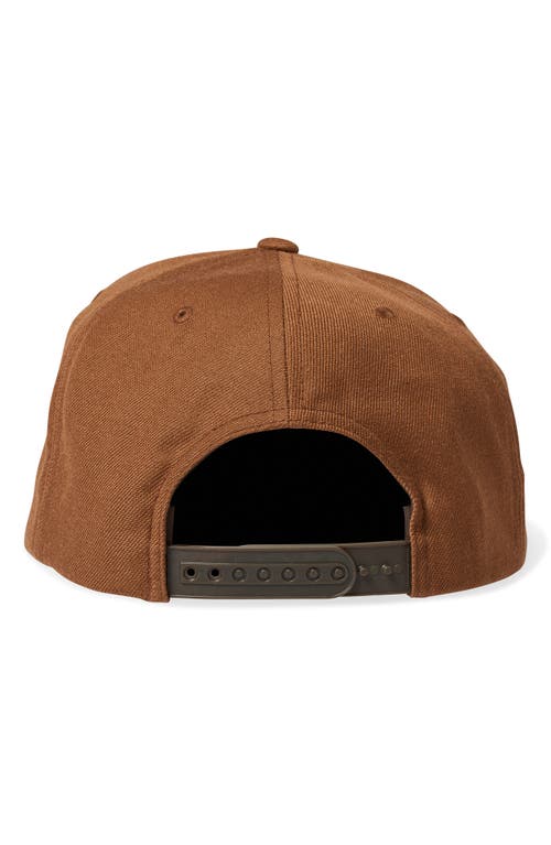 Shop Brixton Oath Iii Snapback Twill Baseball Cap In Pinecone Brown