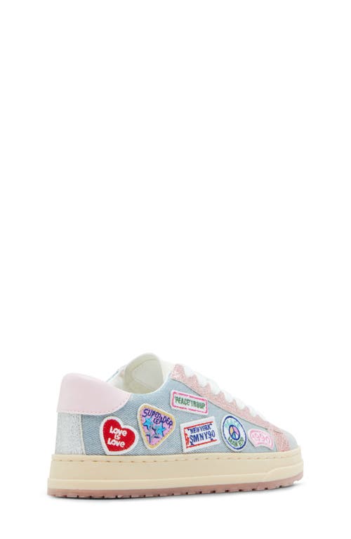 Shop Steve Madden Jhope Patches Denim Sneaker In Denim Multi