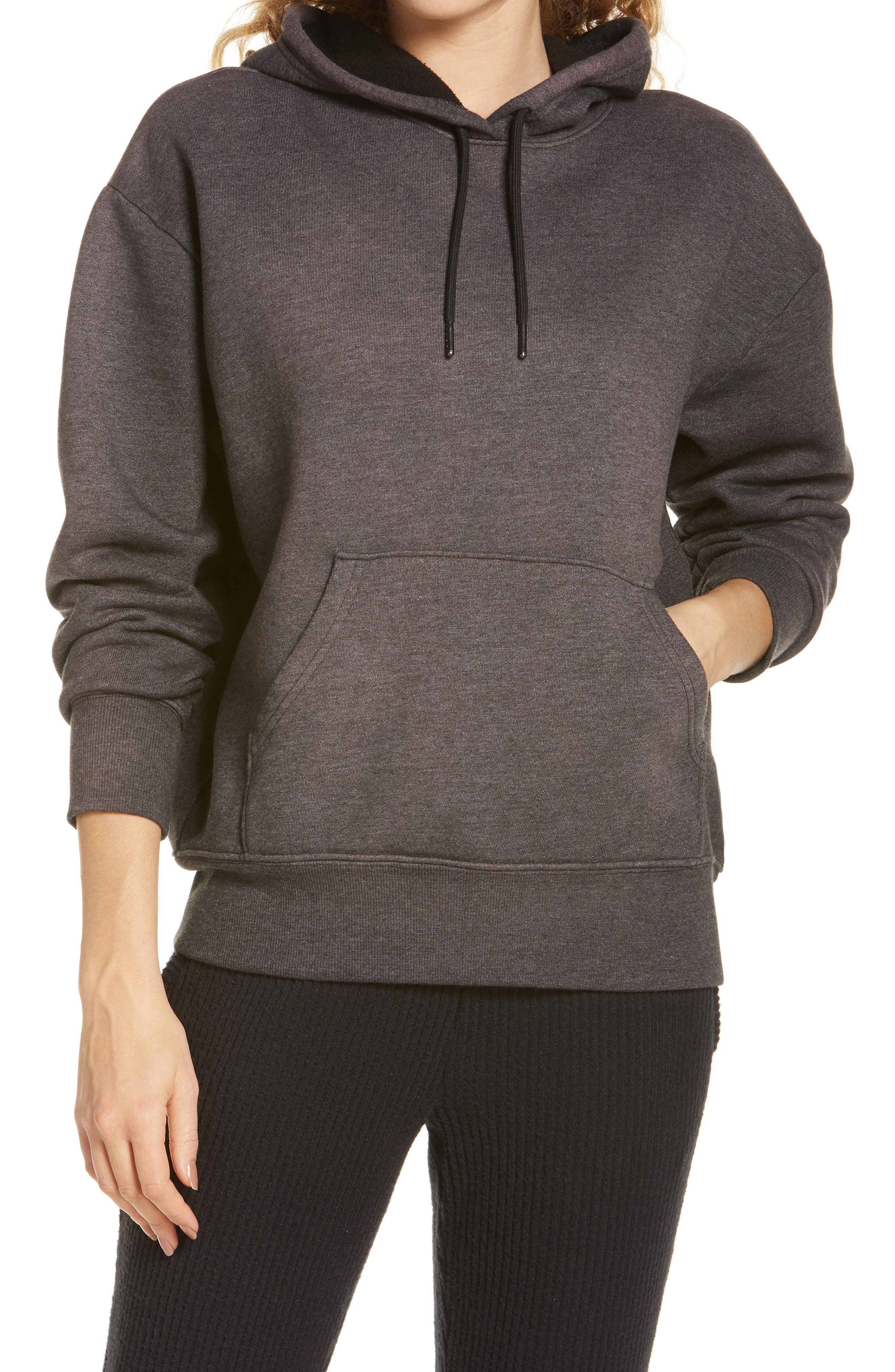 zella harmony fleece crewneck pullover