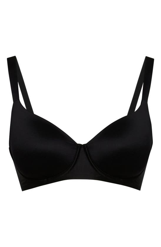 Shop Wolford Sheer Touch Soft Cup Underwire Bra In Black