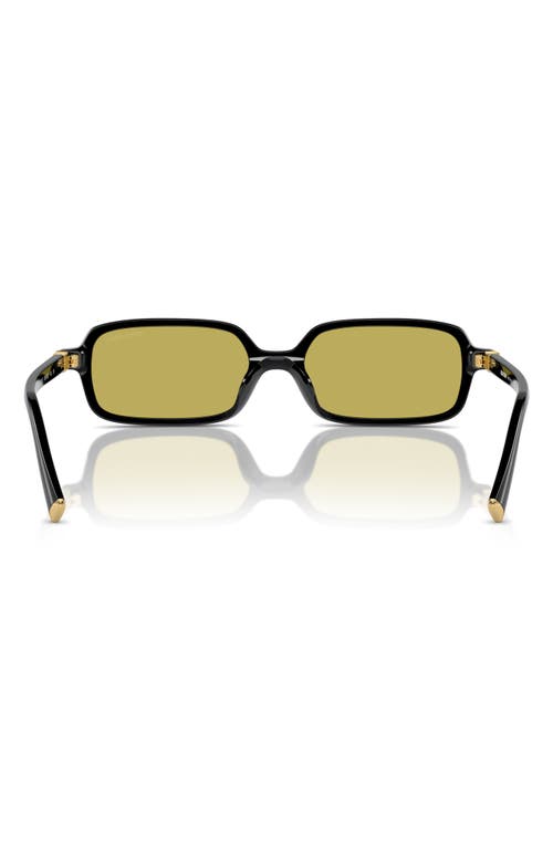 Miu Miu 51mm Rectangular Sunglasses In Black