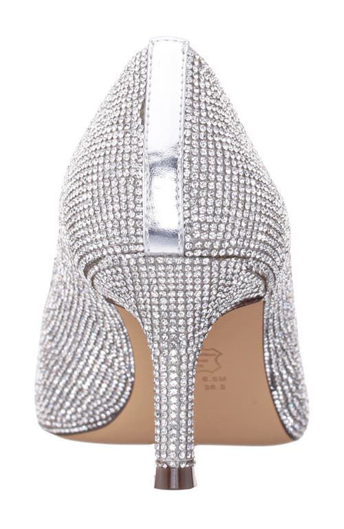 Nina Pointed Toe Pump In True Silver