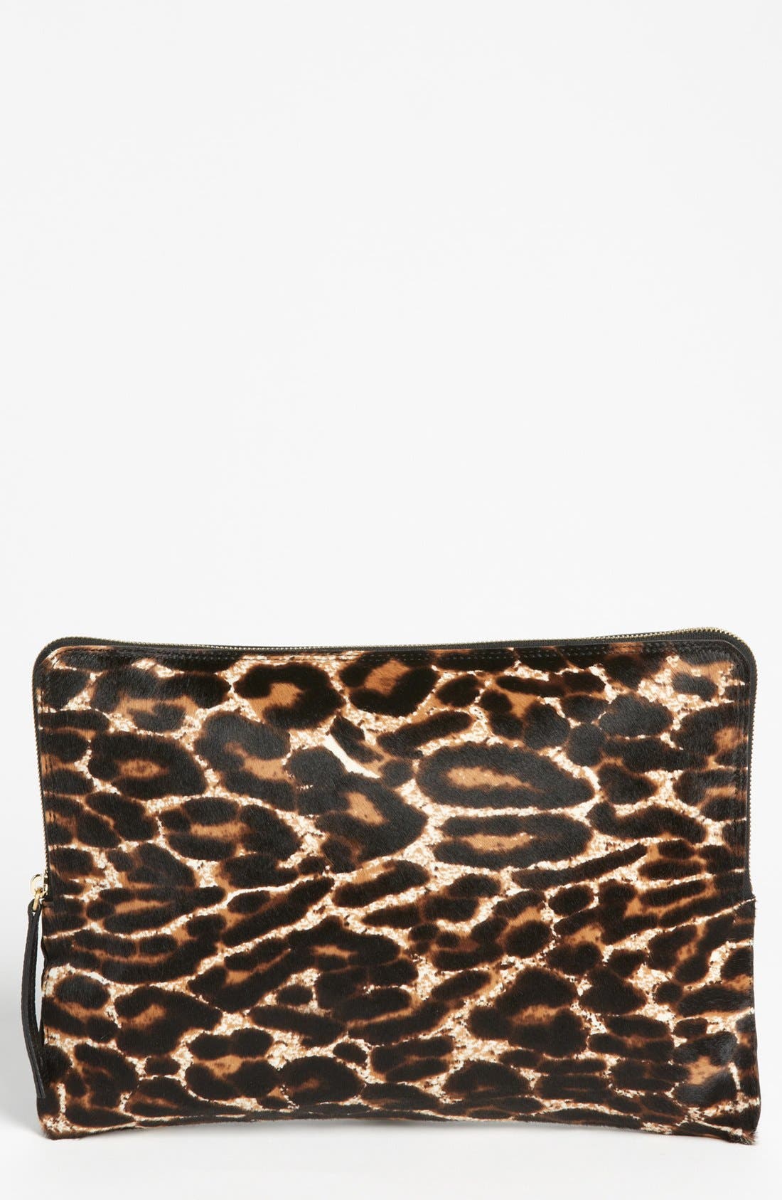 Lanvin 'Oversize' Leopard Print Calf Hair Clutch Nordstrom