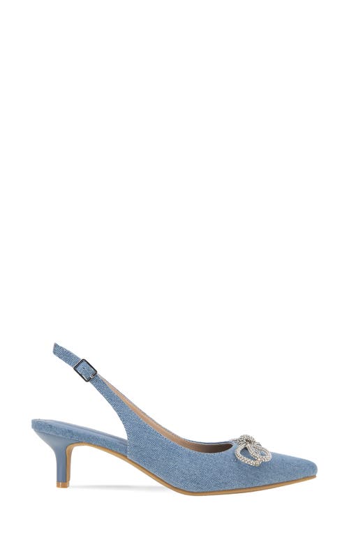 Bcbgeneration Women's 51mm Donna-2 Embellished Bow Denim Pumps In Denim
