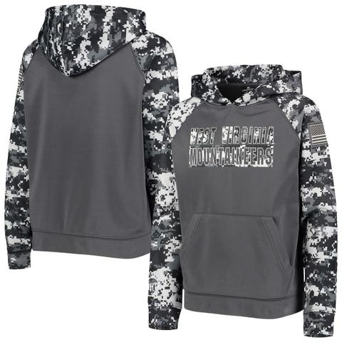 Men's Colosseum Charcoal Oklahoma State Cowboys OHT Military Appreciation Digital Camo Pullover Hoodie Size: Small