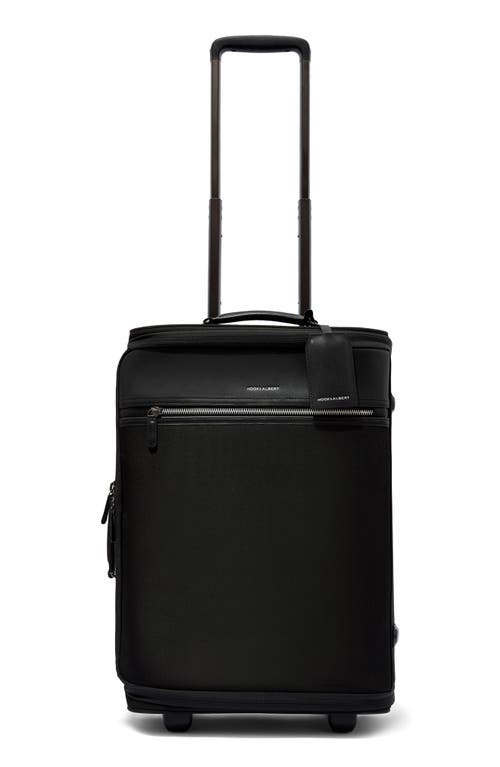 hook + ALBERT Garment Luggage Carry-On Suitcase in Black