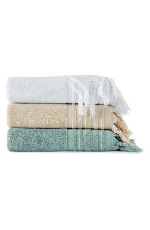 Shop Ugg(r) Ava Tied Fringe Bath Towel In Bright White