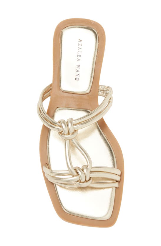 Shop Azalea Wang Stetson Sandal In Gold