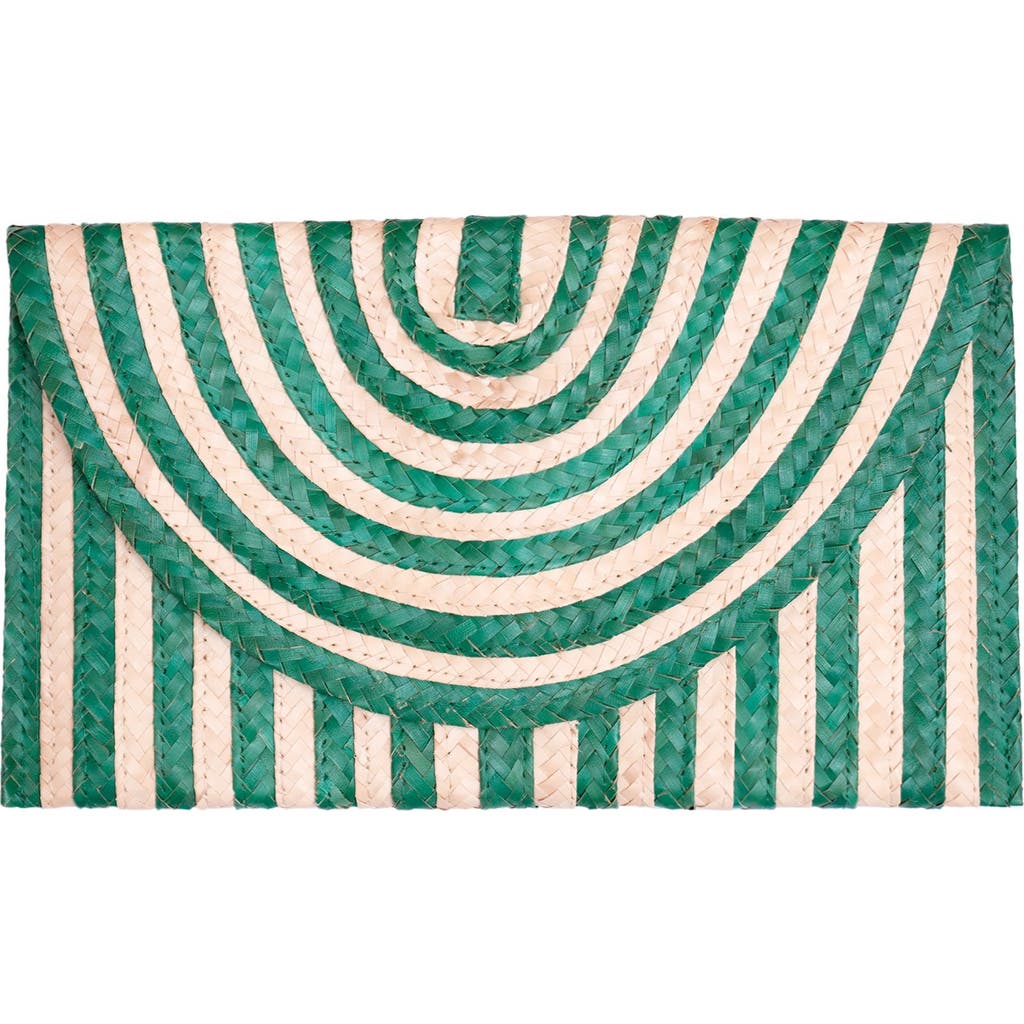 Jelavu Women's Brooke - Small Clutch Green In Cream/green