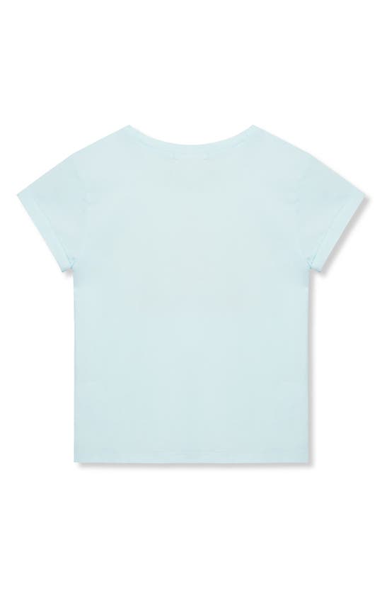 Shop Peek Aren't You Curious Kids' Hello Sunshine Cotton Graphic T-shirt In Light Blue