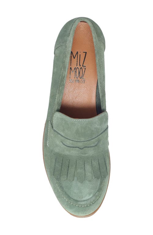 Shop Miz Mooz Ilona Penny Loafer In Forest Suede