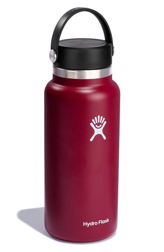 Shop Hydro Flask 32-ounce Wide Mouth Cap Water Bottle In Berry