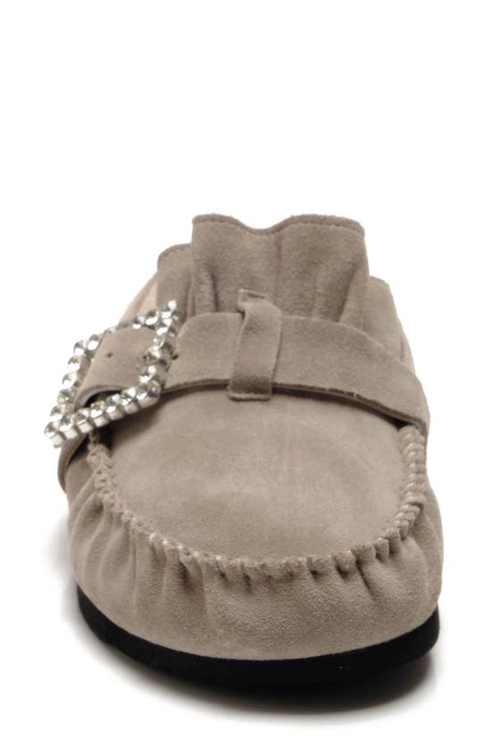 Free People Genuine Shearling Mule In Moon Rock