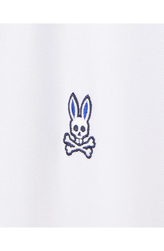 Shop Psycho Bunny Dover Sport Tipped Piqué Polo In White