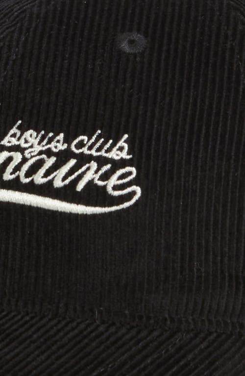 Shop Billionaire Boys Club Horizon Corduroy Baseball Cap In Black