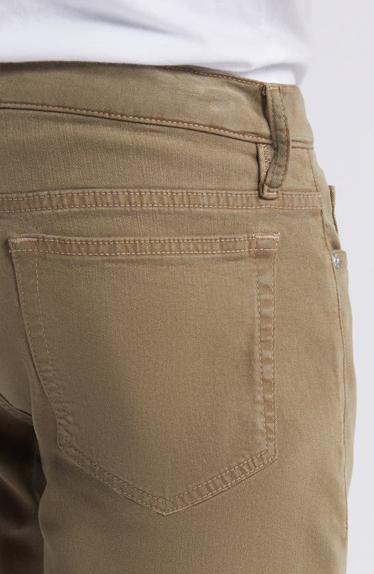 Shop Frame L'homme Slim Fit Five-pocket Twill Pants In Bay Leaves