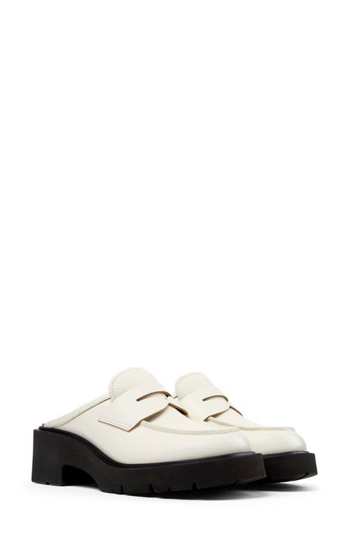 Camper Milah Mule White Natural at Nordstrom,