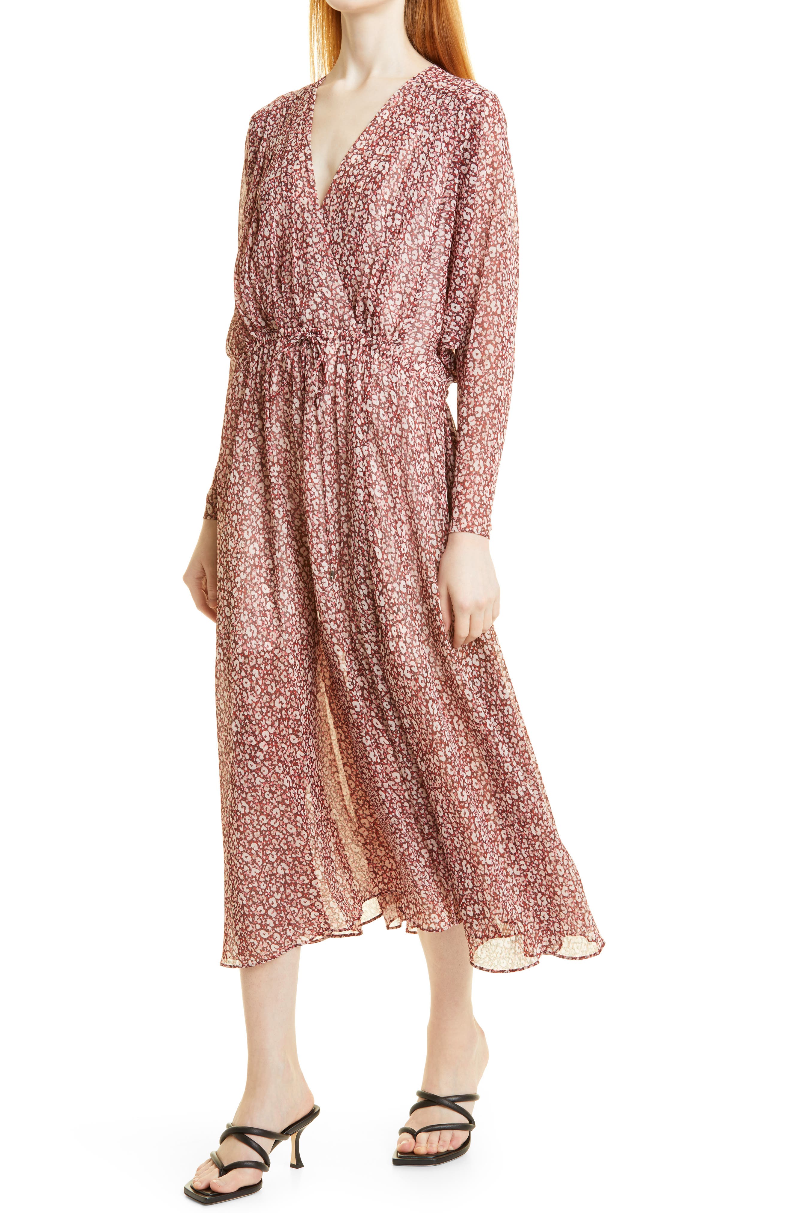 ted baker floral long sleeve dress