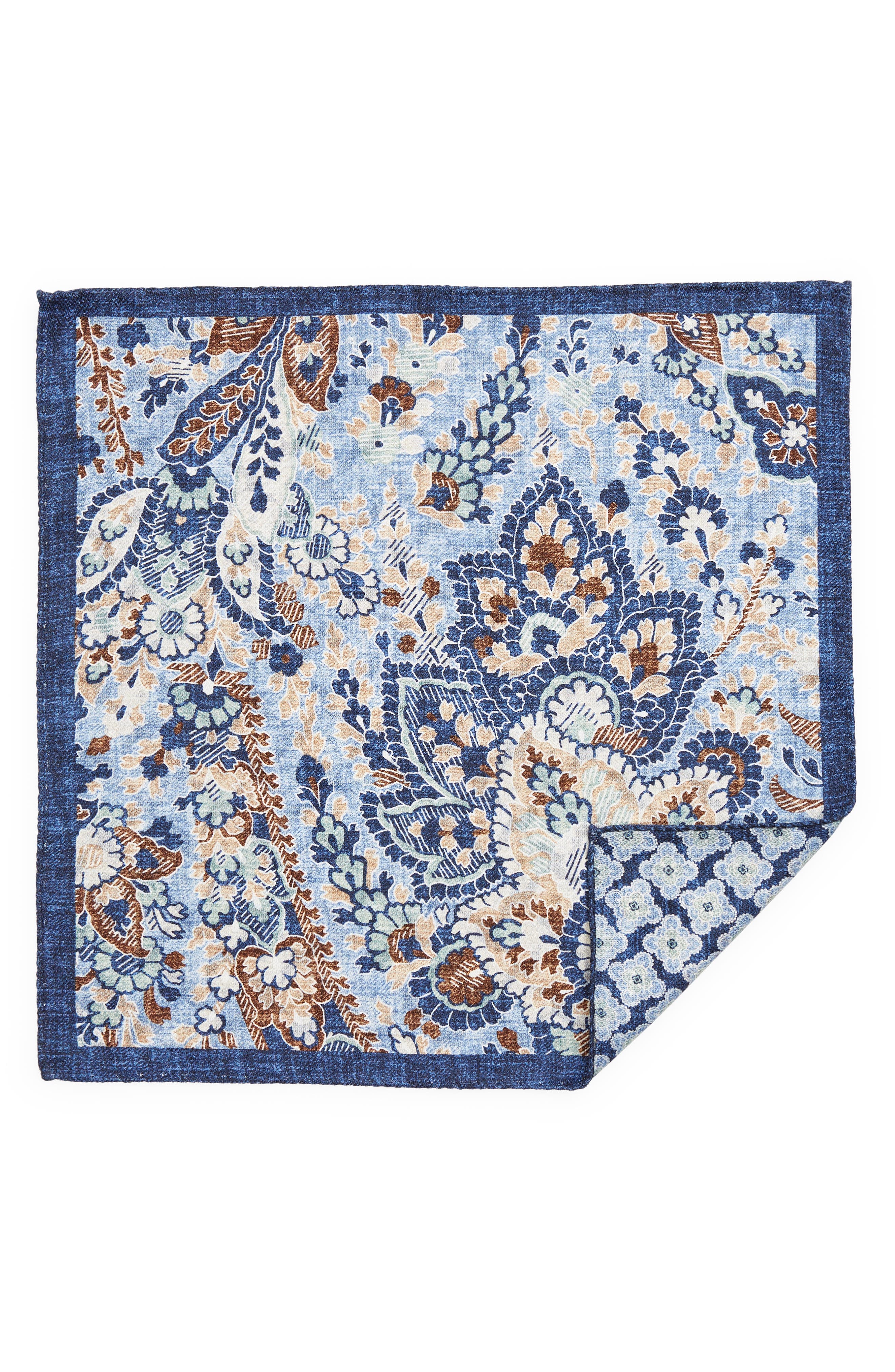 EDWARD ARMAH Vine Pattern Silk Pocket Square Nordstrom