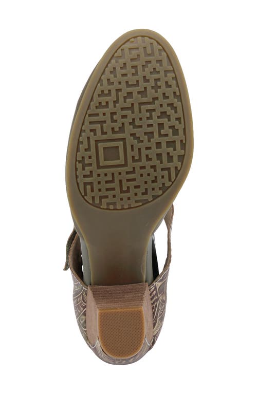 L'artiste By Spring Step L'artiste Toolie Pump In Olive Green Leather