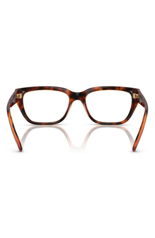 Vogue 51mm Pillow Optical Glasses In Dark Havana