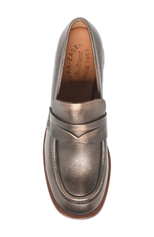 Kork-ease ® Keegan Penny Loafer Pump In Bronze Metallic