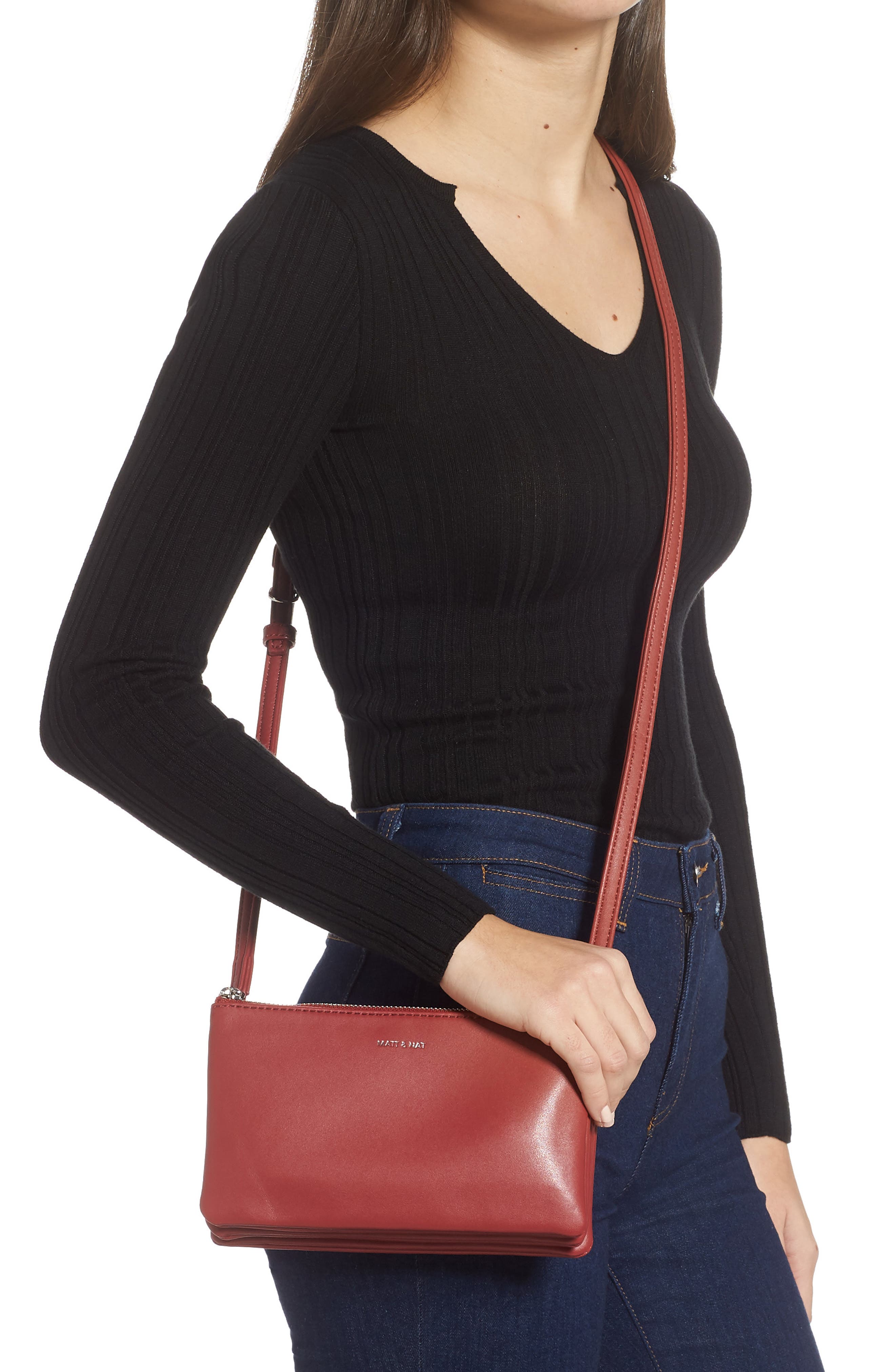 matt and nat triplet crossbody bolsa