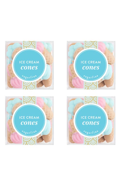 sugarfina Ice Cream Cones Set of 4 Candy Cubes in Blue at Nordstrom