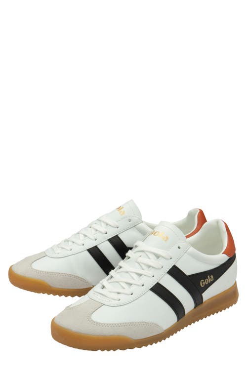 Gola Torpedo Sneaker In White/black/moody Orange