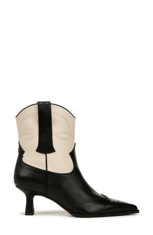 Shop Circus Ny By Sam Edelman Yolanda Western Bootie In Black/vanilla Bean