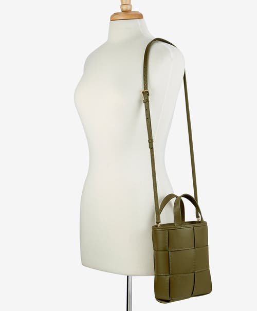 Shop Gigi New York Chloe Mini Shopper In Olive