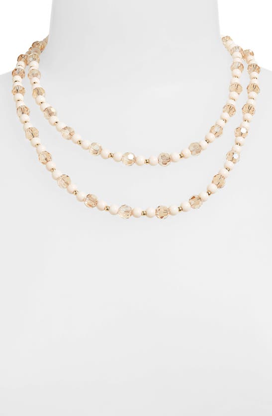 Tasha Beaded Layered Necklace In Gold