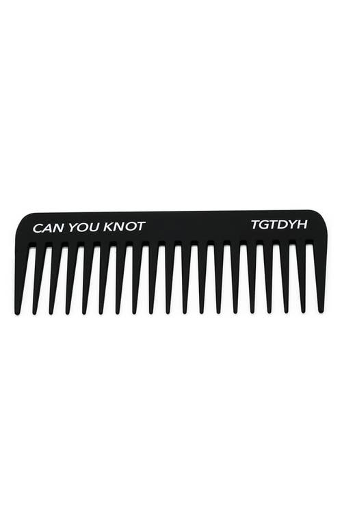 Knotty Comb in Black